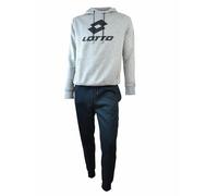Lotto - Chándal de hombre en felpa afelpada - Conjunto deportivo completo - Chándal de algodón afelpado para hombre - Chándal de invierno, L
