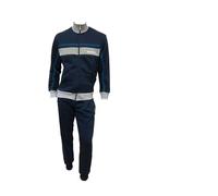Lotto Chándal para Hombre de Felpa de Gasa - Completo Deportivo de Algodón Afelpado para Invierno, Azul 4008/C, M