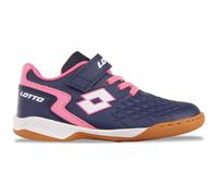 Lotto Dasher K - Zapatillas de Deporte Unisex para niños y niñas, Navy FR Pink, 26 EU