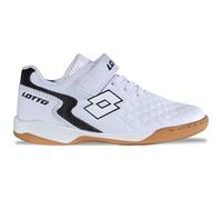 Lotto Dasher K Zapatillas Unisex para niños, Color Blanco/Negro, Talla 27 EU