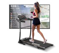 LOTTO Optima Cinta de Correr Plegable,Eléctrica,2.75 CV,1-10km/h,Inclinación Manual 3 Niveles,110x40cm,Ordenador LED,Bluetooth Fitshow/Kinomap/Zwift,MAX 100kg