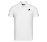 LOTTO Piqué Algodón Camiseta Polo Casual Para Hombre Ajuste Regular Blanca Nueva