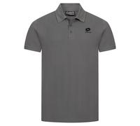 LOTTO Piqué Algodón Camiseta Polo Casual Para Hombre Ajuste Regular Gris Nuevo