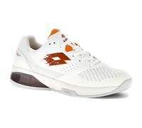 Lotto Raptor Hyperpulse 300 Clay All White/Etruscan Red Zapatillas de tenis para hombre EUR 43