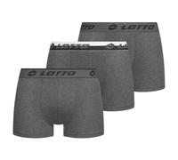 Lotto Retro Hombre Informal Calzoncillos Bóxer Ropa Interior 3er-Pack Gris Nuevo