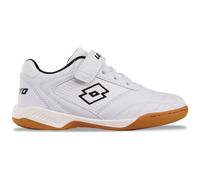 LOTTO Whizzer K - Zapatillas de Deporte Unisex para niños y niñas, Blanco/Negro, 33 EU