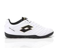 Lotto Zapato de fútbol estadio 705 Tf AllWhite/Allblack/LightPlatino, Allwhite Allblack Lightplatino, 40.5 EU