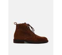 Lottusse Botines de hombre Baltimore realizados en ante. Marrón 40,5 (70)