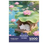 Lotus 1000 Pièces Rompecabezas Desafiante Único para Adultos Regalos para Familiares Y Amigos Tout-Petits 38x26cm/1000pcs