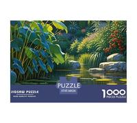 Lotus 1000 Pièces Rompecabezas Desafiante Único para Adultos Y Niños Juguetes De Desafío Familiar Et Les Amis 38x26cm/1000pcs