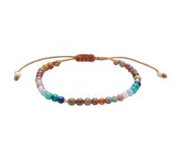 Lotus and Luna Pulsera de curación de chakras de energía de 4 mm con piedras reales de jade, perla, cuarzo rosa, amatista, piedra lunar, 4 mm, Piedra, No es una piedra preciosa