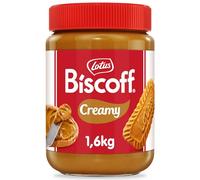 Lotus Biscoff | Crema Dulce para Untar | Cremoso | Sabor a Galleta Caramelizada | Vegano | Sin Frutos Secos | Sin Colorantes ni Aromas Añadidos | Tarro PET | 1.6 kg