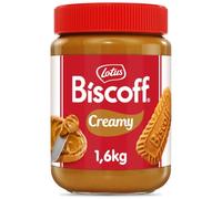 Lotus Biscoff Crema para Untar | Cremoso | Tarro PET | 1,6 kg | Sabor a Galleta Caramelizada | Vegano | Sin Frutos Secos | Sin Colorantes ni Aromas Añadidos