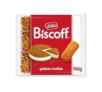 Lotus Biscoff | Galleta Caramelizada Molida | Ingredientes de Origen Natural | Vegano | Sin Colorantes ni Aromas Añadidos | 750g