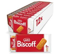 Lotus Biscoff | Galleta Original Caramelizada | Envueltas en Packs de 2 | Vegana | 12 x (8 x 2 packs) | 1,48kg
