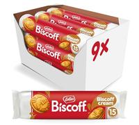 Lotus Biscoff | Galletas Rellenas de Crema Biscoff | Vegana | 15 Galletas por Pack | 9 x 150g (1,35kg)