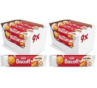 Lotus Biscoff | Galletas Rellenas de Vainilla | Vegana | Sin Aromas Artificiales ni Colorantes | 15 Galletas por Pack | 9 x 150g (1,35kg) (Paquete de 2)