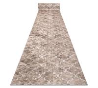 Lotus Clover 60920 - Alfombra antideslizante (60 x 100 cm), diseño de trébol, color beige