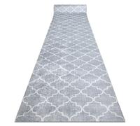 Lotus Clover 60921 - Alfombra antideslizante (80 x 530 cm), diseño de trébol, color gris claro