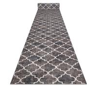 Lotus Clover 60923 - Alfombra antideslizante (60 cm, 60 x 240 cm), diseño de trébol, color marrón