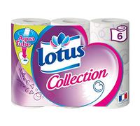 LOTUS Collection - Set de 6 rollos de papel higiénico, colores surtidos (2 unidades)