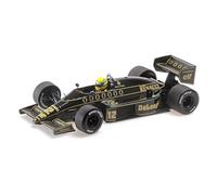 Minichamps - Lotus Renault 98T Ayrton Senna 1986 Dirty Version 30th Anniversary Collection - Escala 1/18 - Coche en Miniatura Marrón Metal