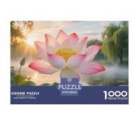 Lotus Flower 1000 Pezzi Puzzle Collezione D'arte Compact Box Speciale Offrire in Regalo Regali Natale Bambini A Partire Da 12 Anni 38x26cm/1000pcs