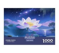 Lotus Flower Puzzle Imposible,desafío for Adults Entretenimiento Creativo 1000 Piezas Obra De Arte De Juego De para Adultos, Regalos A Partir De 14 Años 70x50cm/1000pcs