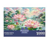 Lotus Flower Puzzle Imposible,desafío para Adultos Juego Educativo 1000 Piezas Obra De Arte De Juego De para Adultos, Regalos A Partir De 14 Años 38x26cm/1000pcs