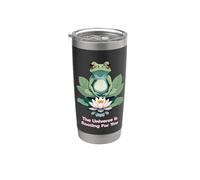 Lotus Flower Yoga Metafísico Vaso térmico de acero inoxidable de doble pared
