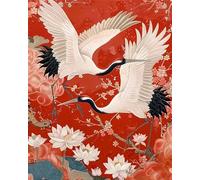 Lotus Flowers 200 Piece Jigsaw Puzzles for Adults, Colourful, Challenging & Brainteasing Adult Puzzles 200 Pieces Cranes, Fun jigsaws for The Whole Family 14x10 Inch