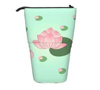 Lotus Flowers Waiting to Bloom - Estuche extensible para lápices, tela Oxford multidiseño, altura ajustable, bolsa de cosméticos multiusos