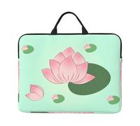 Lotus Flowers waiting to bloom - Funda para portátil de 14 pulgadas, estampado completo, tela Oxford, protección de algodón perla gruesa, correa de transporte clásica