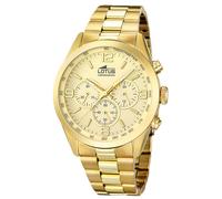 Lotus Hombre Reloj Deportivo L18153/2 Pulsera Acero Minimalista Oro UL18153/2