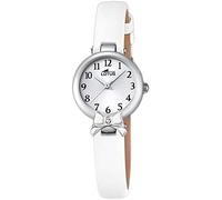 LOTUS Reloj Adolescente Junior Colección analógica Cuarzo Cuero Blanco UL18265/1, Correa