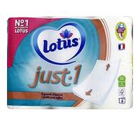 Lotus just1 Set de 6 rollos papel higiénico - Juego de 4