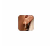 Lotus Karen Conjunto de Pendientes de Aro con Tachuelas para Mujer Pendientes de Cartílago Aros Pequeños Conjunto de Pendientes para Orejas Perforadas para Navidad y Cumpleaños, Plata
