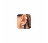 Lotus Karen Juego de aretes de cartílago de hélice para mujer, 4 pares de aros pequeños de plata de ley, aretes de aro hipoalergénicos, multiperforación, Plata