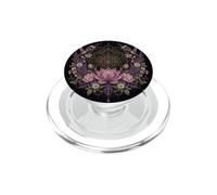 Lotus Mandala Colibrí Floral Botánica Meditación PopSockets PopGrip para MagSafe