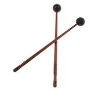 Lotus - Mazos para baquetas | Accesorios para bajo | Perfecto para educación musical y yoga | Mango de madera con cabeza de goma suave | Piezas de instrumentos de percusión de tambor de lengua de