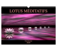 LOTUS MÉDITATIFS (Calendrier mural 2026 DIN A3 vertical), CALVENDO calendrier mensuel: La beauté des fleurs de lotus dans un environnement coloré et épuré