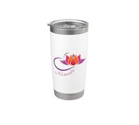 Lotus Namaste Yoga Vaso térmico de acero inoxidable de doble pared