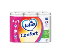 Lotus - Papel higiénico rollo confort x 12