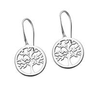 Lotus Pendientes de plata auténtica LP1641-4/1, con diseño de árbol de la vida, D2JLP1641-4-1, un regalo para Navidad, cumpleaños, día de San Valentín para mujer