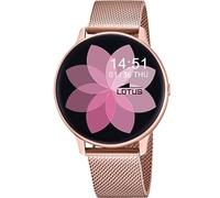 LOTUS Reloj Mujer 50015/A Smartwatch Caja de Aleacion de Zinc Rosa Correa de Acero Inoxidable 316l Rosa