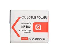 LOTUS POWER Paquete de Batería NPBG1 NP-BG1 1400mAh, Batería de Iones de Litio Recargable NPFG1 NP-FG1 para Cámara Sony Cyber-Shot DSC-W35 / DSC-N1 / DSC-HX30V / DSC-HX9V / DSC-WX10