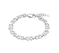 LOTUS Pulsera Style Urban Woman LS2578-2/1 para Mujer - Acero Inoxidable Plateado con Eslabones Infinito, 20 cm, Cierre de Mosquetón, Acabado en Brillo
