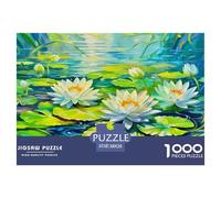 Lotus Puzzle 1000 Pièces Pour Adultes Et Enfants À Partir De 12 ANS Jeu De Patience Et De Réflexion Divertissement Créatif Cadeau Classiques - Activité Familiale Parfaite 38x26cm/1000pcs