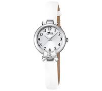 LOTUS Reloj Adolescente Junior Colección analógica Cuarzo Cuero Blanco UL18265/1, Correa