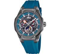 Lotus Reloj 18946/2 Vortex – Analógico para hombre, fase lunar, correa caucho azul, 10 ATM